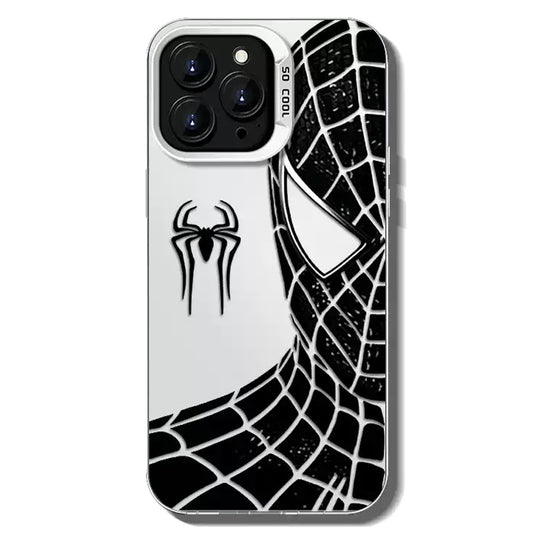 Spider‑Man Classic Suit Graphic iPhone Phone Case, Anti‑Drop Full‑Body Protective Cover, Precise Cutout Lens Raised Protection Phone Shell, Red & Black 2 Styles Available