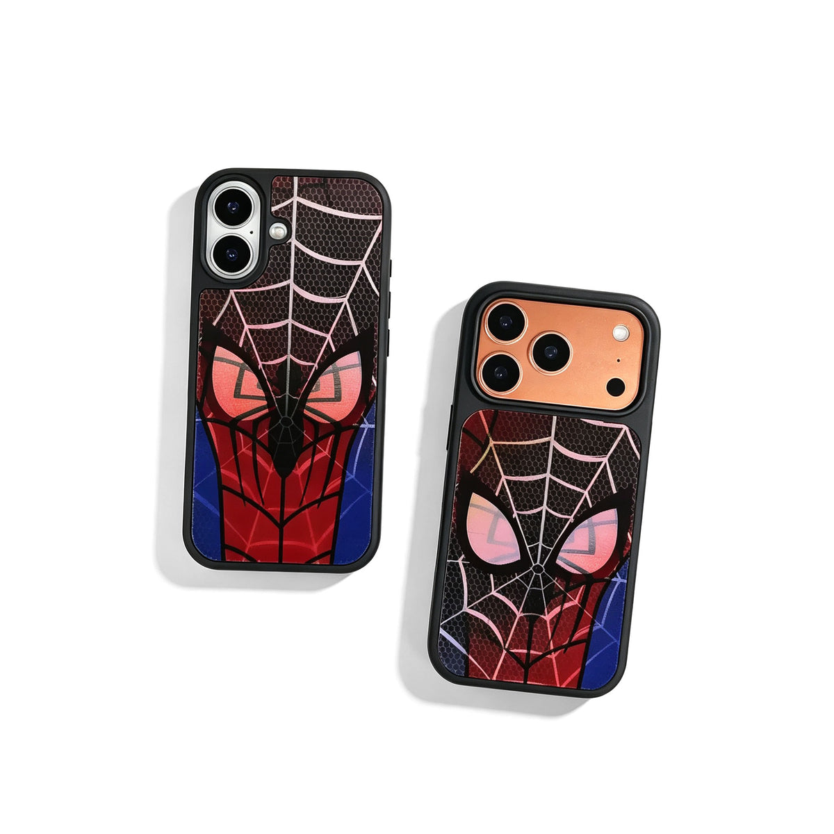 Marvel Spider‑Man 3D Lenticular Phone Case Dynamic Changing Image Shockproof Matte TPU+PC Protective Cover Drop‑Resistant Full Edge Bumper Case For Iphone