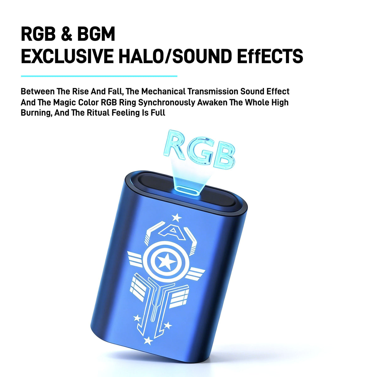 Marvel Avengers Iron Man Captain America Multi‑Styles TWS Bluetooth 5.3 Gaming Earbuds, Mechanical Pop‑Up Charging Case, 45ms Low Latency ENC Noise Reduction RGB Light Type‑C Wireless Headphones For Superhero Fans Collectible Gift