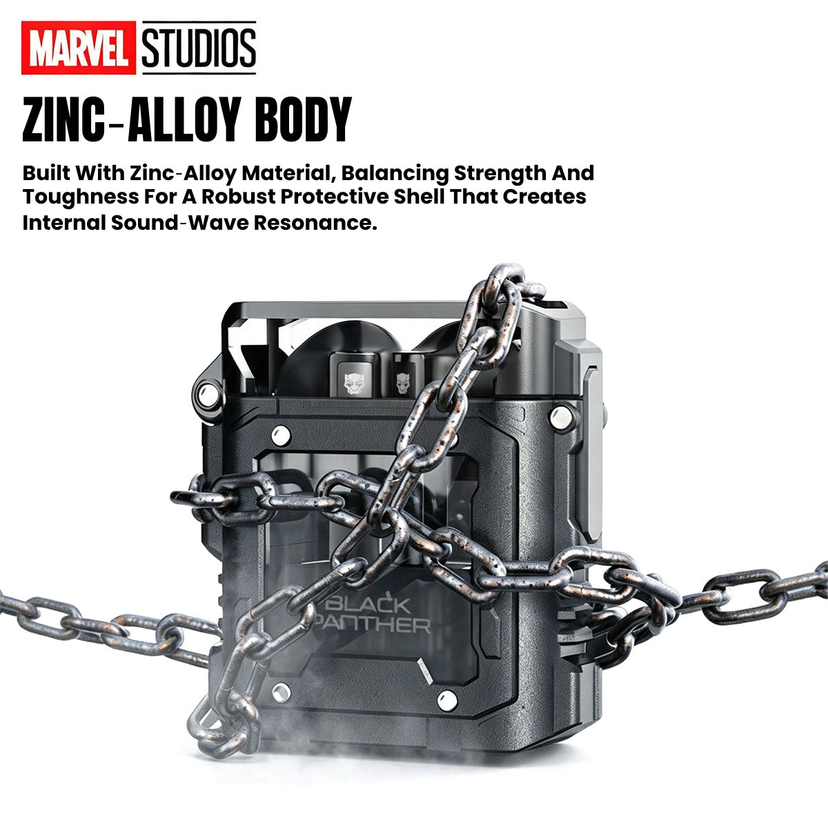 Marvel Avengers Iron Man Captain America Black Panther Multi‑Variant TWS Wireless Bluetooth 5.3 Earbuds, Flip‑Open Lighter‑Style Zinc‑Alloy Gaming Earphones, HIFI Stereo Low Latency Type‑C Charging Collectible Gift For Marvel Fans