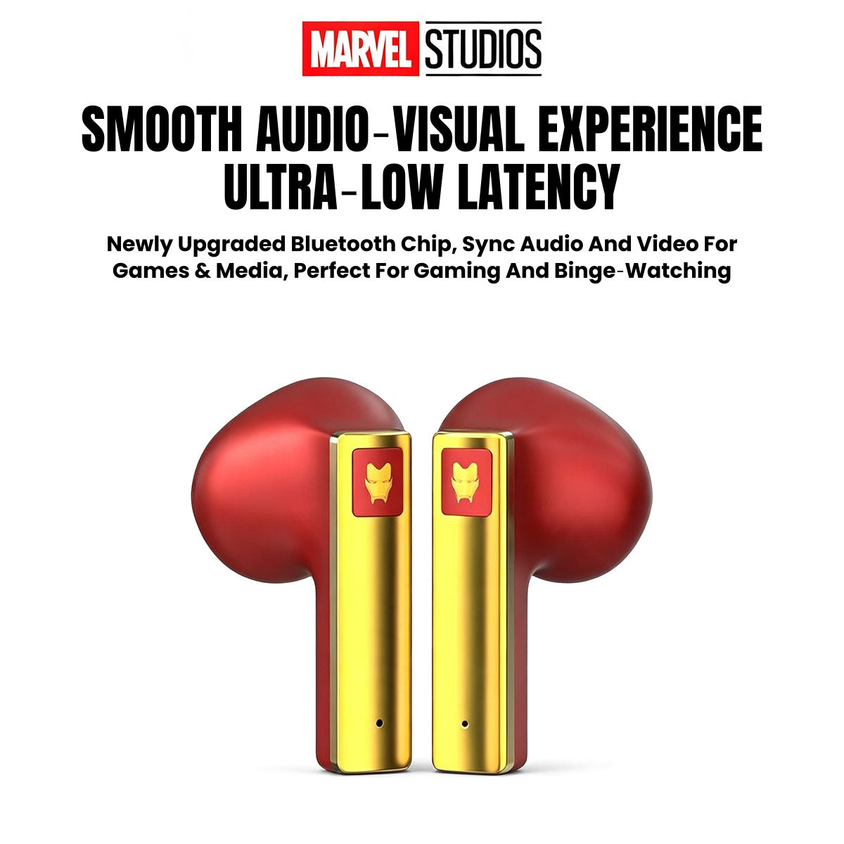 Marvel Avengers Iron Man Captain America Black Panther Multi‑Variant TWS Wireless Bluetooth 5.3 Earbuds, Flip‑Open Lighter‑Style Zinc‑Alloy Gaming Earphones, HIFI Stereo Low Latency Type‑C Charging Collectible Gift For Marvel Fans