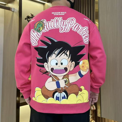 Son Goku Vintage crewneck hoodie - Revisit classic anime style