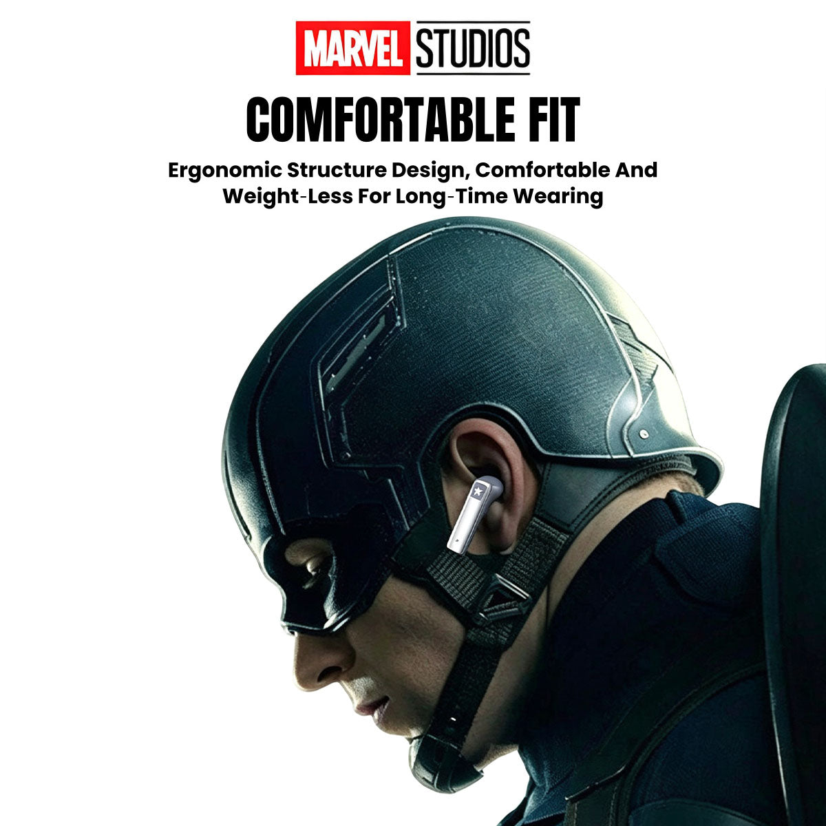 Marvel Avengers Iron Man Captain America Black Panther Multi‑Variant TWS Wireless Bluetooth 5.3 Earbuds, Flip‑Open Lighter‑Style Zinc‑Alloy Gaming Earphones, HIFI Stereo Low Latency Type‑C Charging Collectible Gift For Marvel Fans