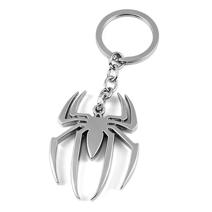 Marvel Spider‑Man Captain America Iron Man Metal Keychain Woven Strap Car Key Ring Cosplay Super Hero Pendant Accessories For Fans Collection Gift