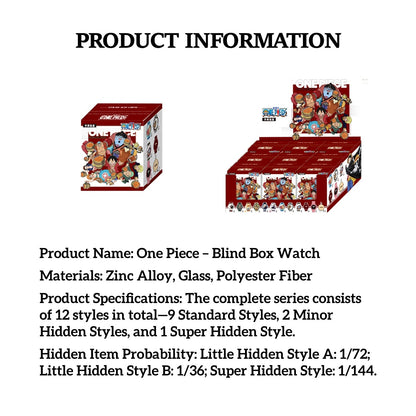ONE PIECE Anime Watch Blind Box | Mystery Character Quartz Wristwatch Gift for Fans