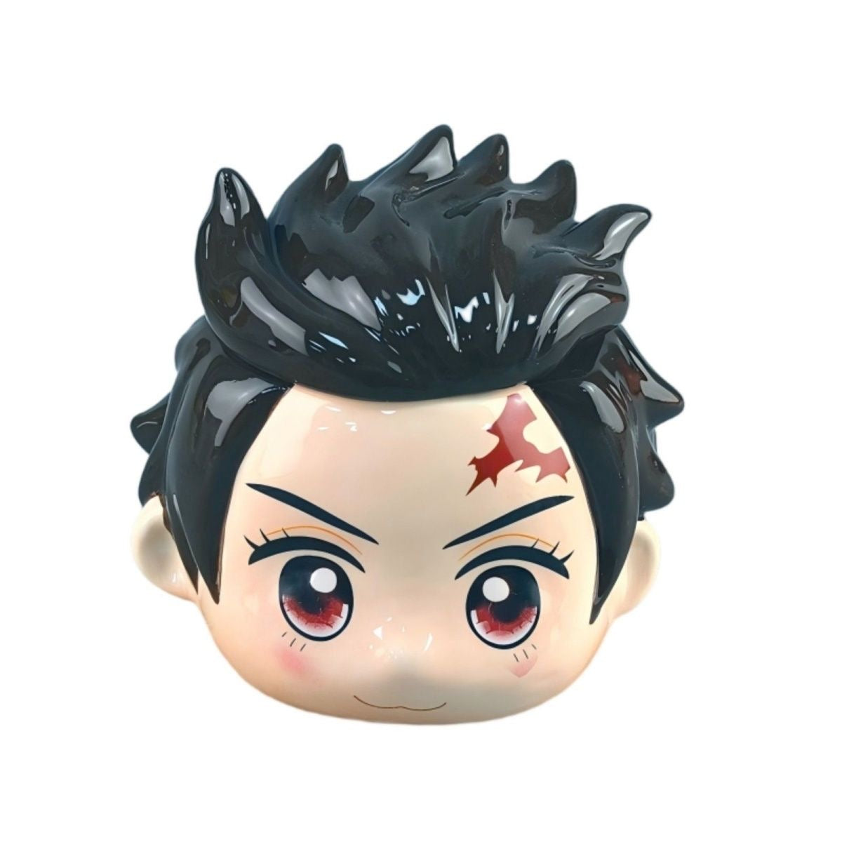 Demon Slayer 3D Character Mug, Anime Ceramic Coffee Cup, Inosuke Tanjiro Akaza Zenitsu Figurine Mug, Cute Cartoon Tea Cup Gift for Fan