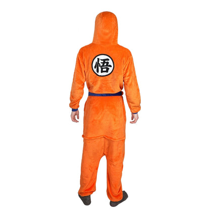 Son Goku Flannel Nightgown Bathrobe - Fall asleep in a comfortable nightgown