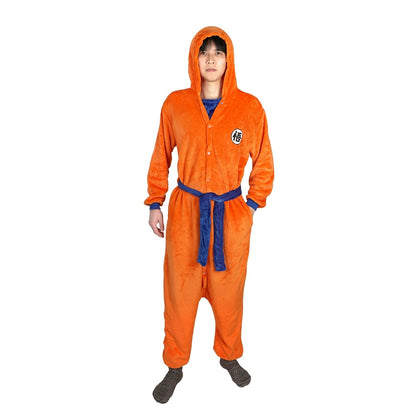 Son Goku Flannel Nightgown Bathrobe - Fall asleep in a comfortable nightgown