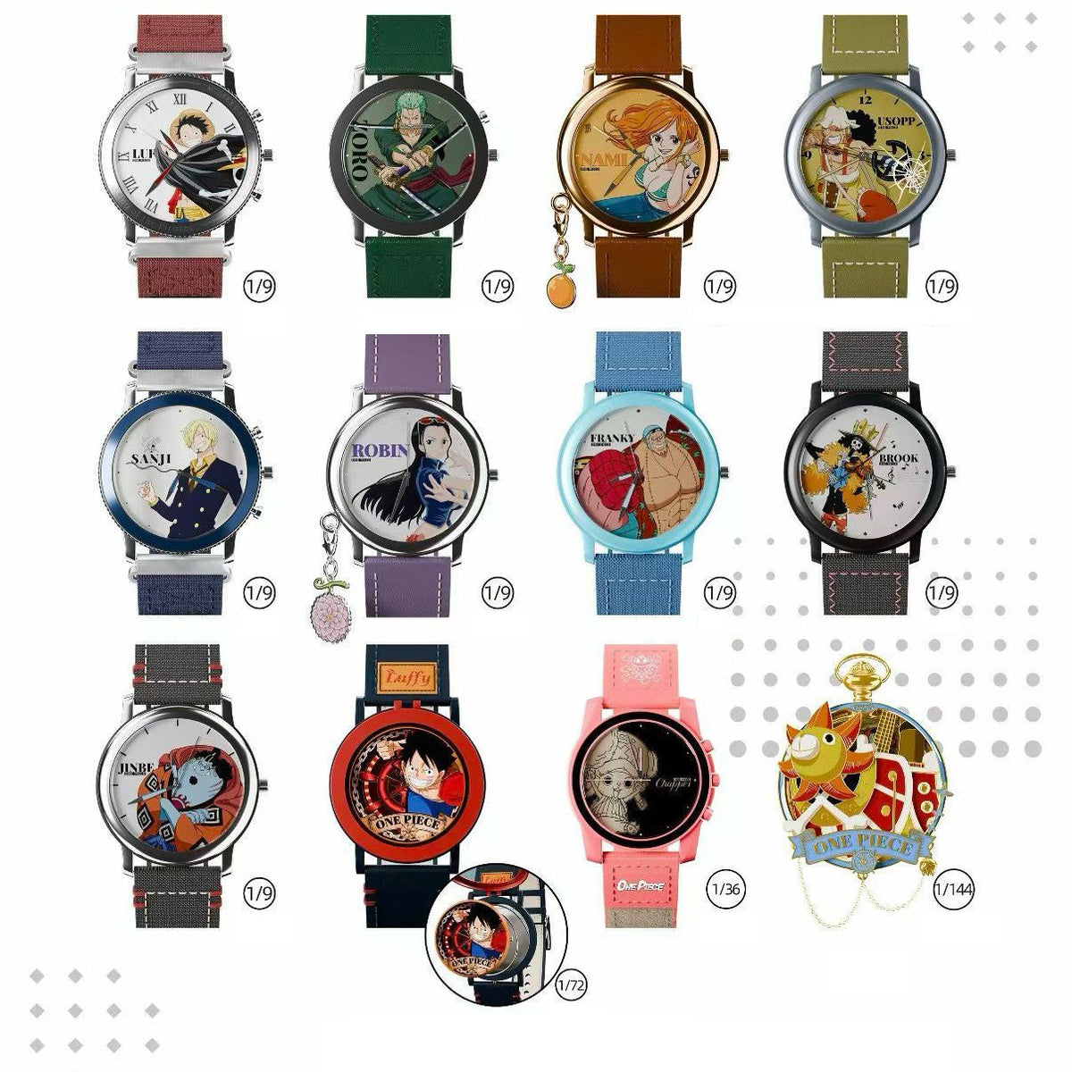 ONE PIECE Anime Watch Blind Box | Mystery Character Quartz Wristwatch Gift for Fans