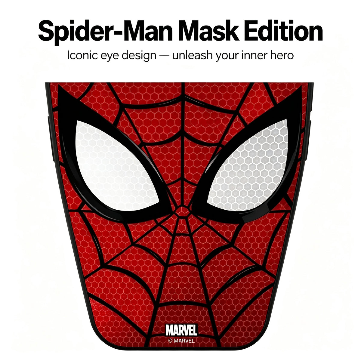 Marvel Spider‑Man Classic Mask & Suit Pattern iPhone Phone Case, Anti‑Drop Shockproof Protective Phone Cover, Raised Camera Bezel Precise Cutout Phone Shell, 2 Styles Available