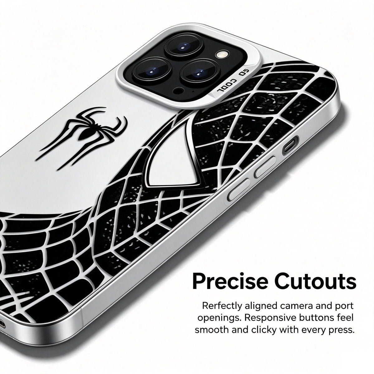 Spider‑Man Classic Suit Graphic iPhone Phone Case, Anti‑Drop Full‑Body Protective Cover, Precise Cutout Lens Raised Protection Phone Shell, Red & Black 2 Styles Available
