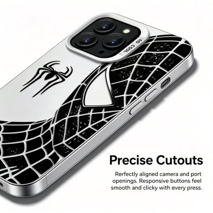 Spider‑Man Classic Suit Graphic iPhone Phone Case, Anti‑Drop Full‑Body Protective Cover, Precise Cutout Lens Raised Protection Phone Shell, Red & Black 2 Styles Available