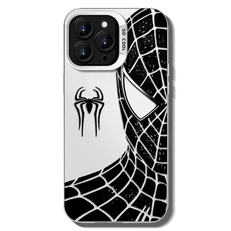 Spider‑Man Classic Suit Graphic iPhone Phone Case, Anti‑Drop Full‑Body Protective Cover, Precise Cutout Lens Raised Protection Phone Shell, Red & Black 2 Styles Available