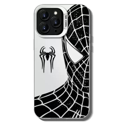 Spider‑Man Classic Suit Graphic iPhone Phone Case, Anti‑Drop Full‑Body Protective Cover, Precise Cutout Lens Raised Protection Phone Shell, Red & Black 2 Styles Available