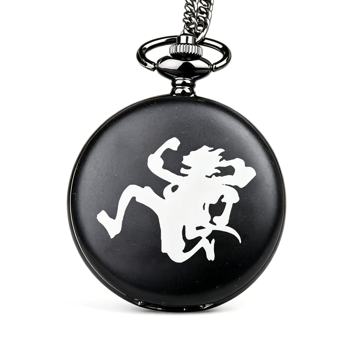 One Piece Monkey D Luffy Whitebeard Pocket Watch, Anime Pirate Skull Quartz Necklace Watch