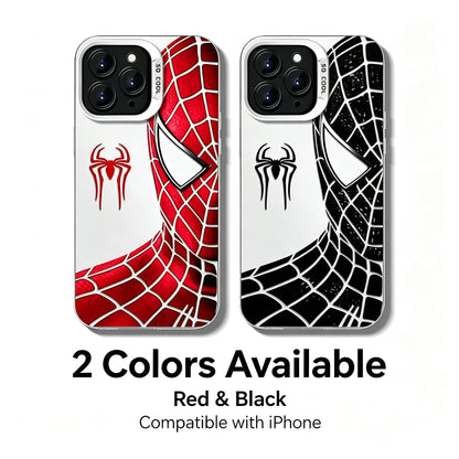 Spider‑Man Classic Suit Graphic iPhone Phone Case, Anti‑Drop Full‑Body Protective Cover, Precise Cutout Lens Raised Protection Phone Shell, Red & Black 2 Styles Available