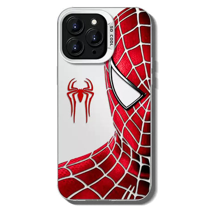 Spider‑Man Classic Suit Graphic iPhone Phone Case, Anti‑Drop Full‑Body Protective Cover, Precise Cutout Lens Raised Protection Phone Shell, Red & Black 2 Styles Available